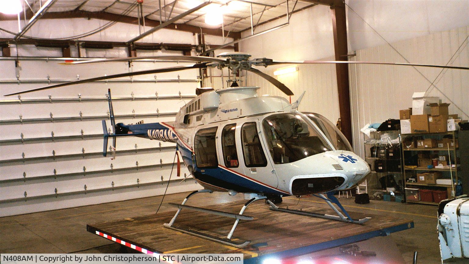 N408AM, 2000 Bell 407 C/N 53445, air Methods Corp Aero-medical Backup Rover