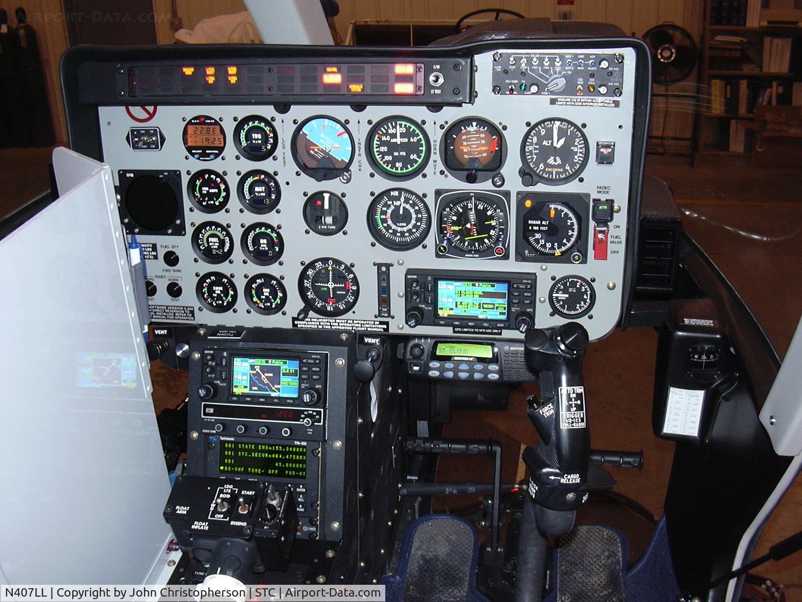 N407LL, 2003 Bell 407 C/N 53561, N407LL, Air Methods Dual Garmin 430 custom panel
