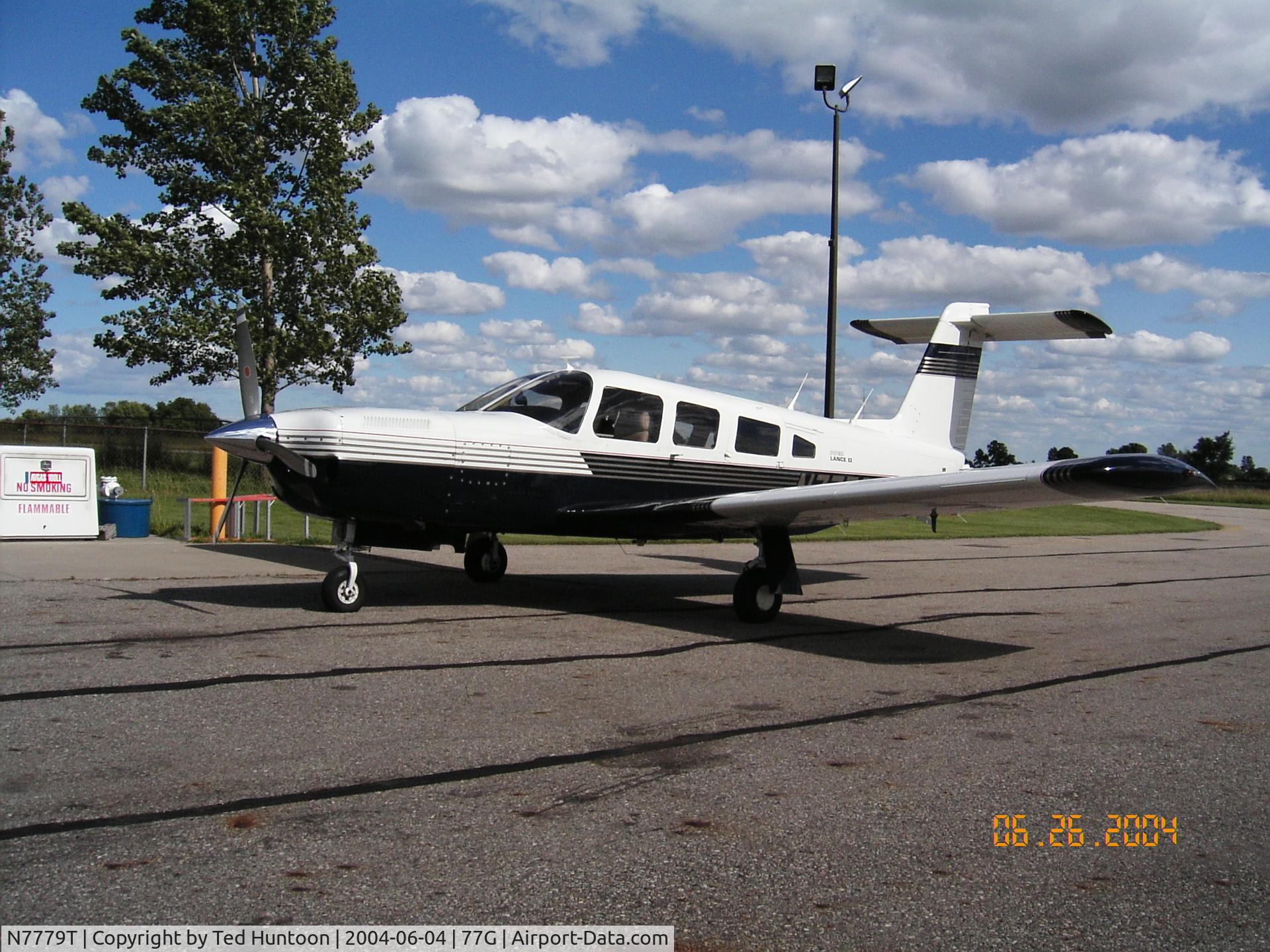 N7779T, 1978 Piper PA-32RT-300T Turbo Lance II C/N 32R-7887196, On the ramp at 77G