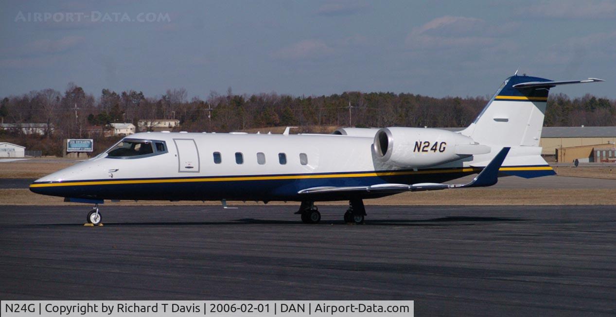 N24G, 1993 Learjet Inc 60 C/N 018, White with blue and yellow stripes