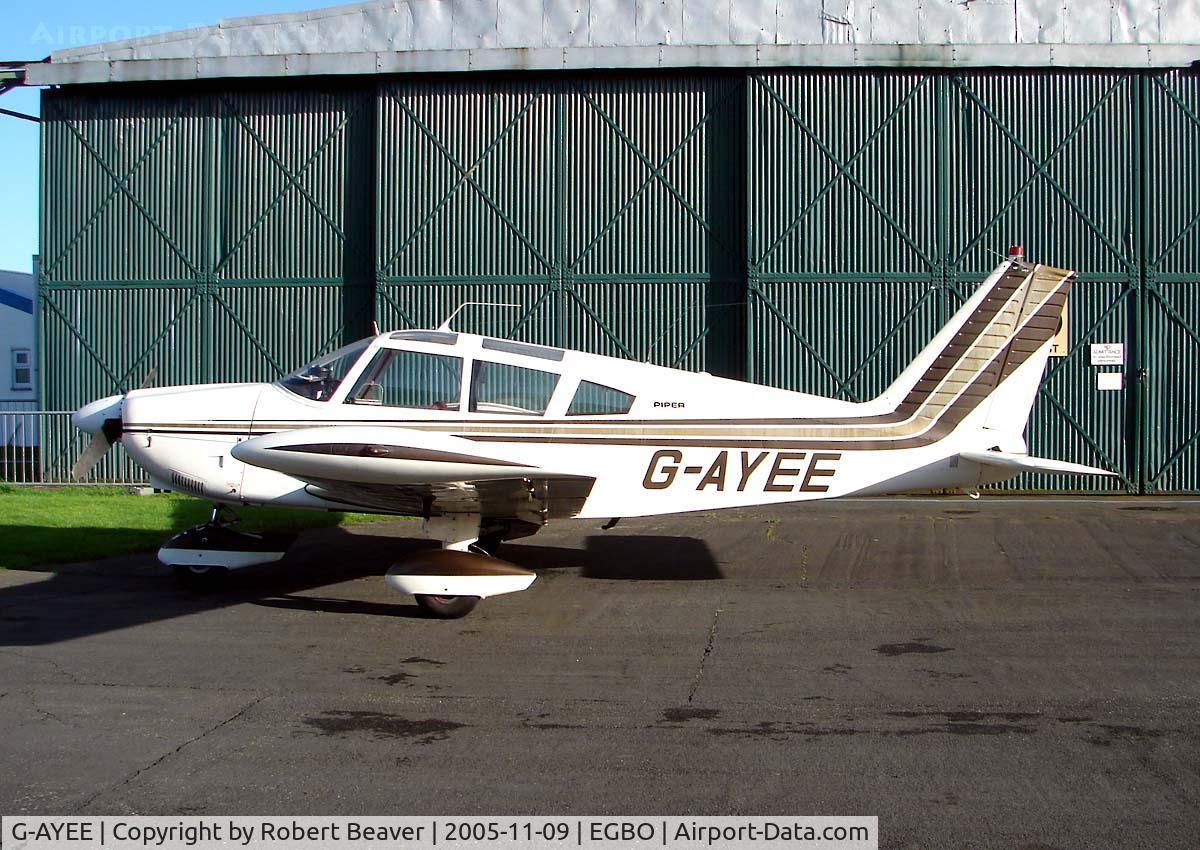 G-AYEE, 1970 Piper PA-28-180 Cherokee C/N 28-5813, Piper PA-28-180E Cherokee
