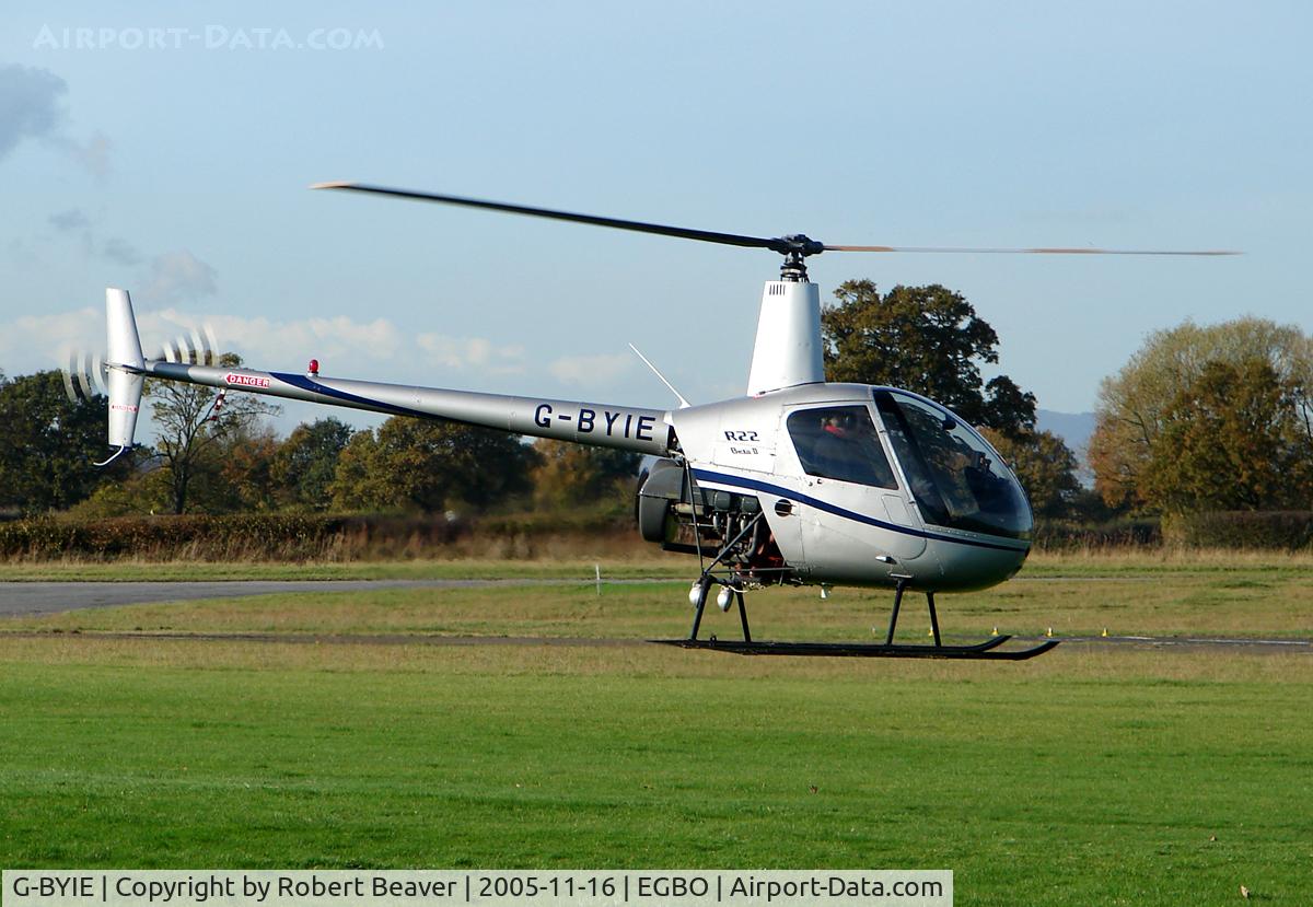 G-BYIE, 1999 Robinson R22 Beta C/N 2933, Robinson R22 Beta II (Halfpenny Green)