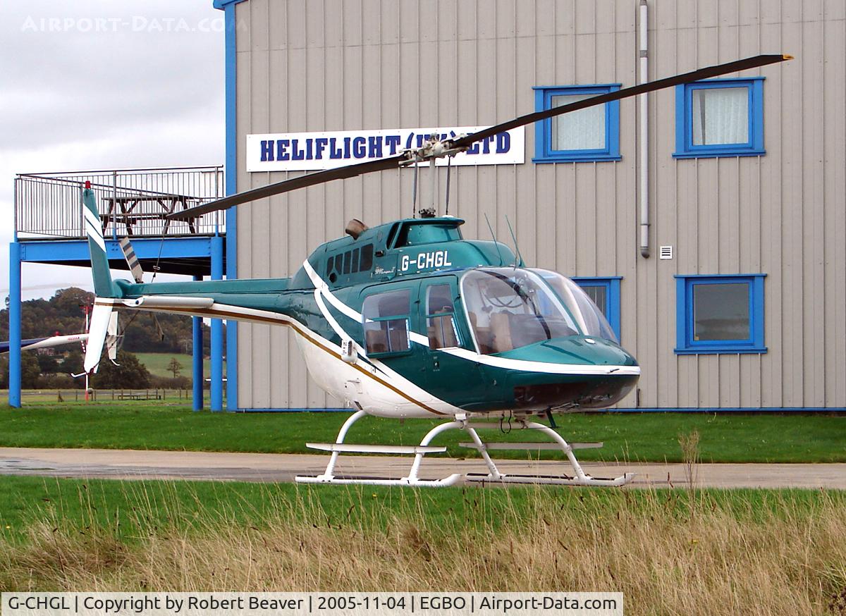 G-CHGL, 1975 Bell 206B JetRanger II C/N 1669, Bell 206B Jet Ranger 2 taken at Wolverhampton (Halfpenny Green)