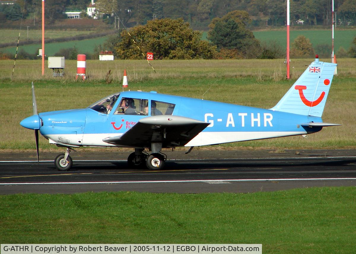 G-ATHR, 1965 Piper PA-28-180 Cherokee C C/N 28-2343, Piper PA-28-180 Cherokee (Halfpenny Green) owned by Britannia Airways