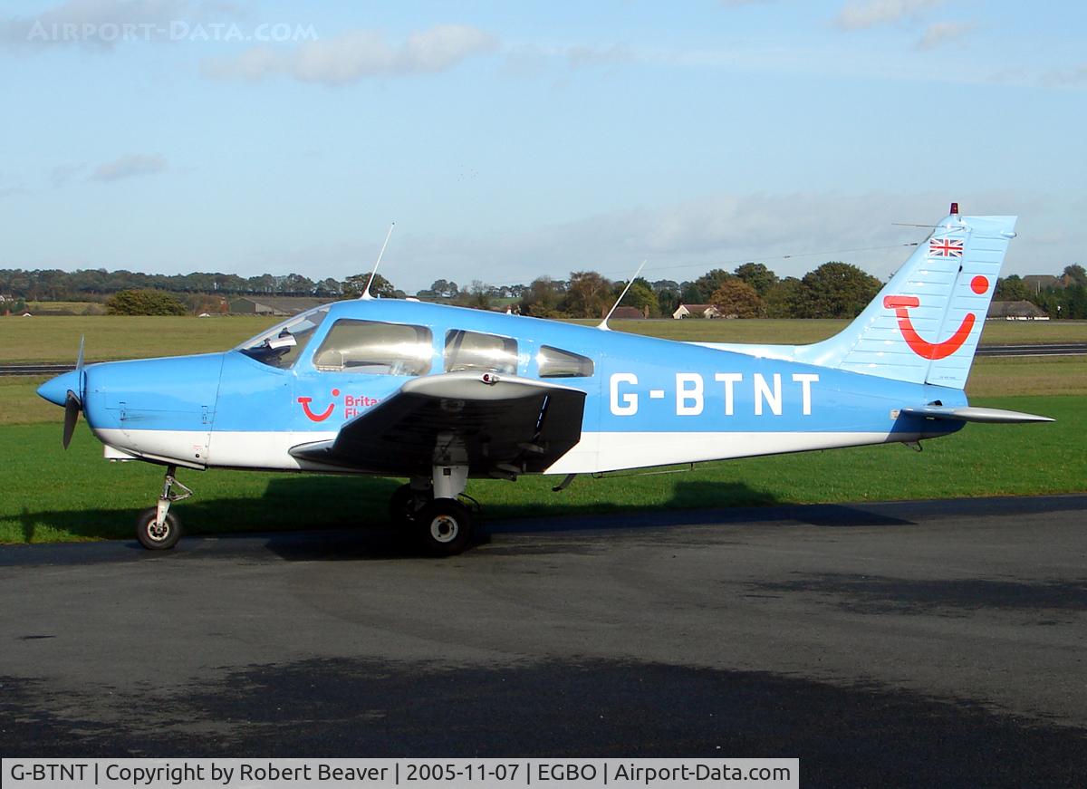 G-BTNT, 1976 Piper PA-28-151 Cherokee Warrior C/N 28-7615401, Piper PA-28-180 Cherokee (Halfpenny Green) owned by Britannia Airways