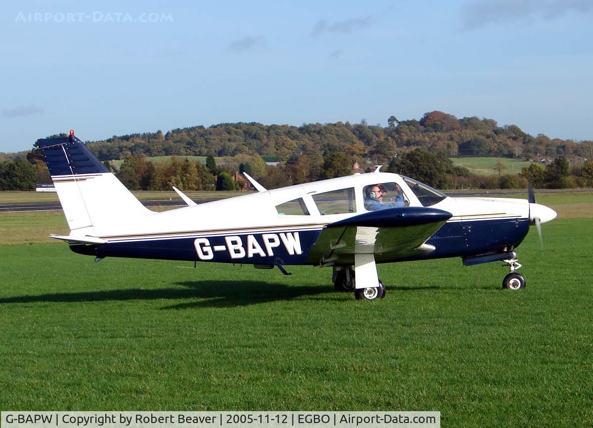 G-BAPW, 1968 Piper PA-28R-180 Cherokee Arrow C/N 28R-30697, Piper PA-28R Cherokee Arrow 180 (Halfpenny Green)