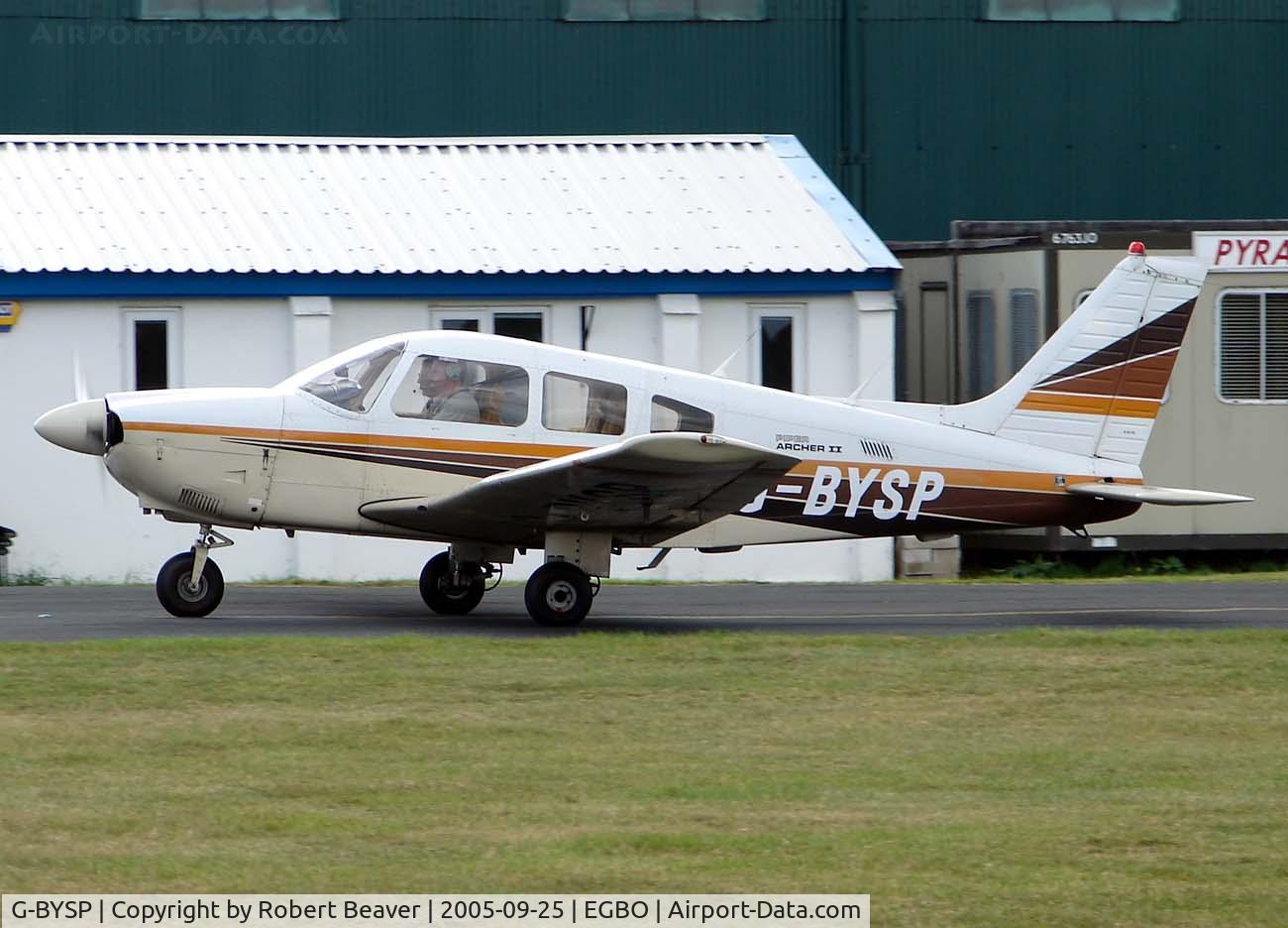 G-BYSP, 1985 Piper PA-28-181 Cherokee Archer II C/N 28-8590047, Piper PA-28-181 Archer II (Halfpenny Green)