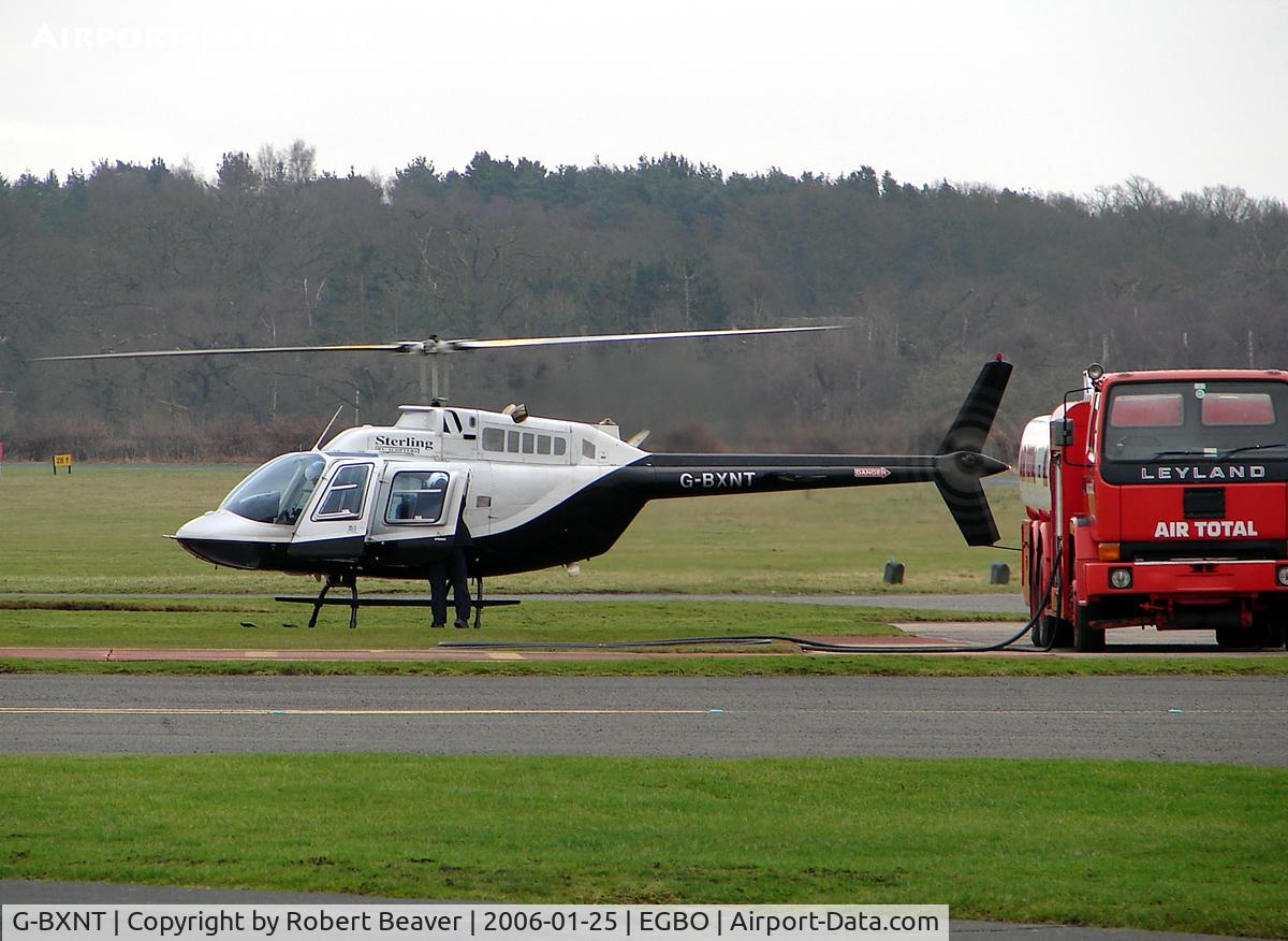 G-BXNT, 1977 Bell 206B JetRanger III C/N 2398, Bell 206B Jet Ranger 3 ready to take on fuel