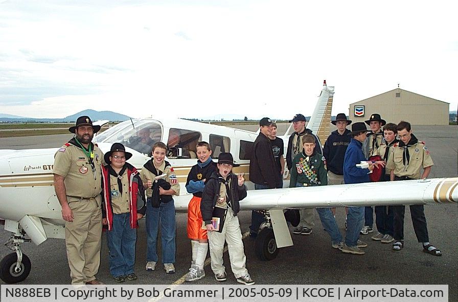 N888EB, 1977 Piper PA-32R-300 Cherokee Lance C/N 32R-7780194, Troop 211 Aviation Merit Badge Ride at KCOE