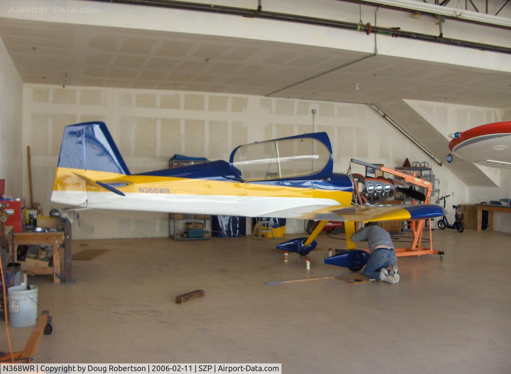 N368WR, 2004 Harmon Rocket II C/N 3870, 2004 Richey HARMON ROCKET II, Avco Lycoming IO-540-C 250 Hp, Under construction, a highly modified RV-4 injected with performance steroids