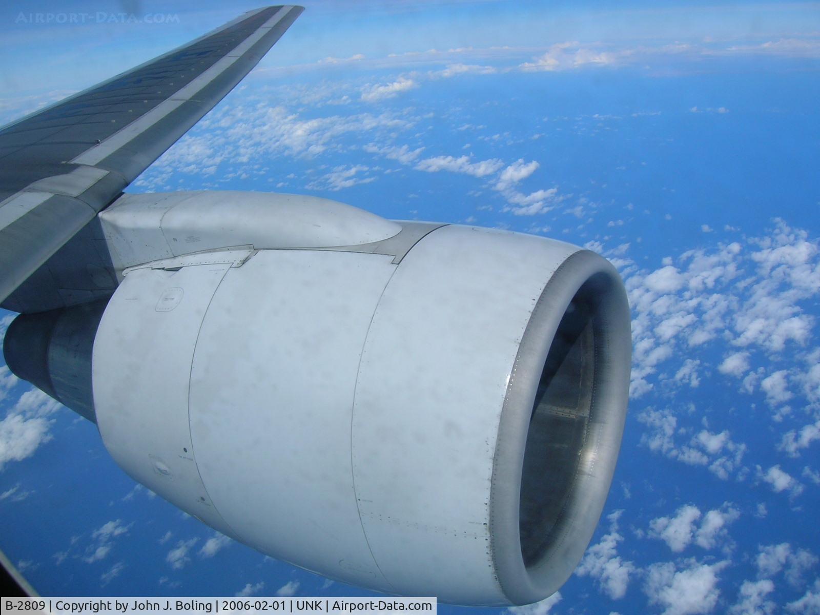 B-2809, 1989 Boeing 757-26D C/N 24472, P & W 2037 on Boeing 757 at FL350