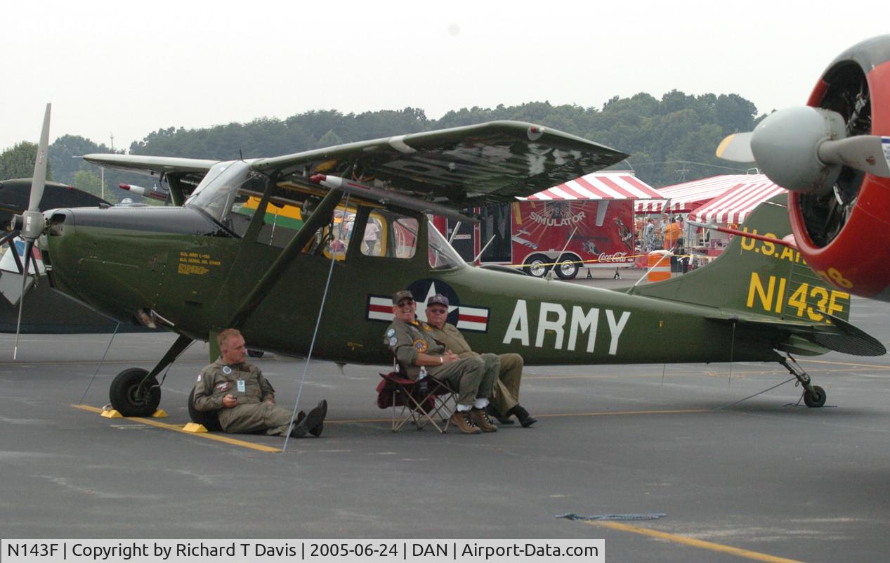 N143F, 1953 Cessna L-19E Bird Dog Bird Dog C/N 23488, Army spotter