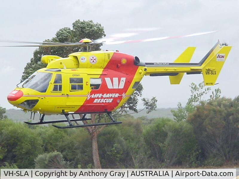 VH-SLA, 1990 MBB-Kawasaki BK-117B-2 C/N 1048, Lifesaver 1 airbourne to St George Hospital