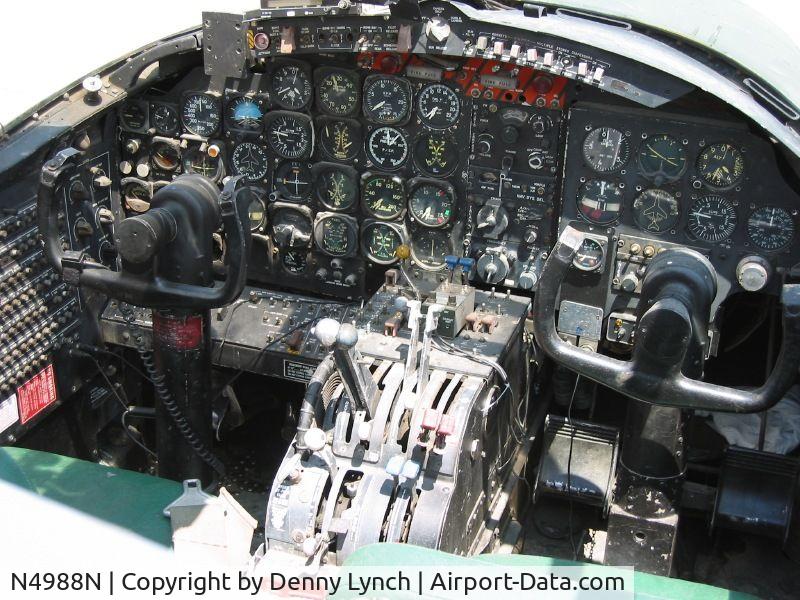 N4988N, 1964 Douglas-On Mark B-26K Counter Invader C/N 27477 (was 44-34198), Cockpit View