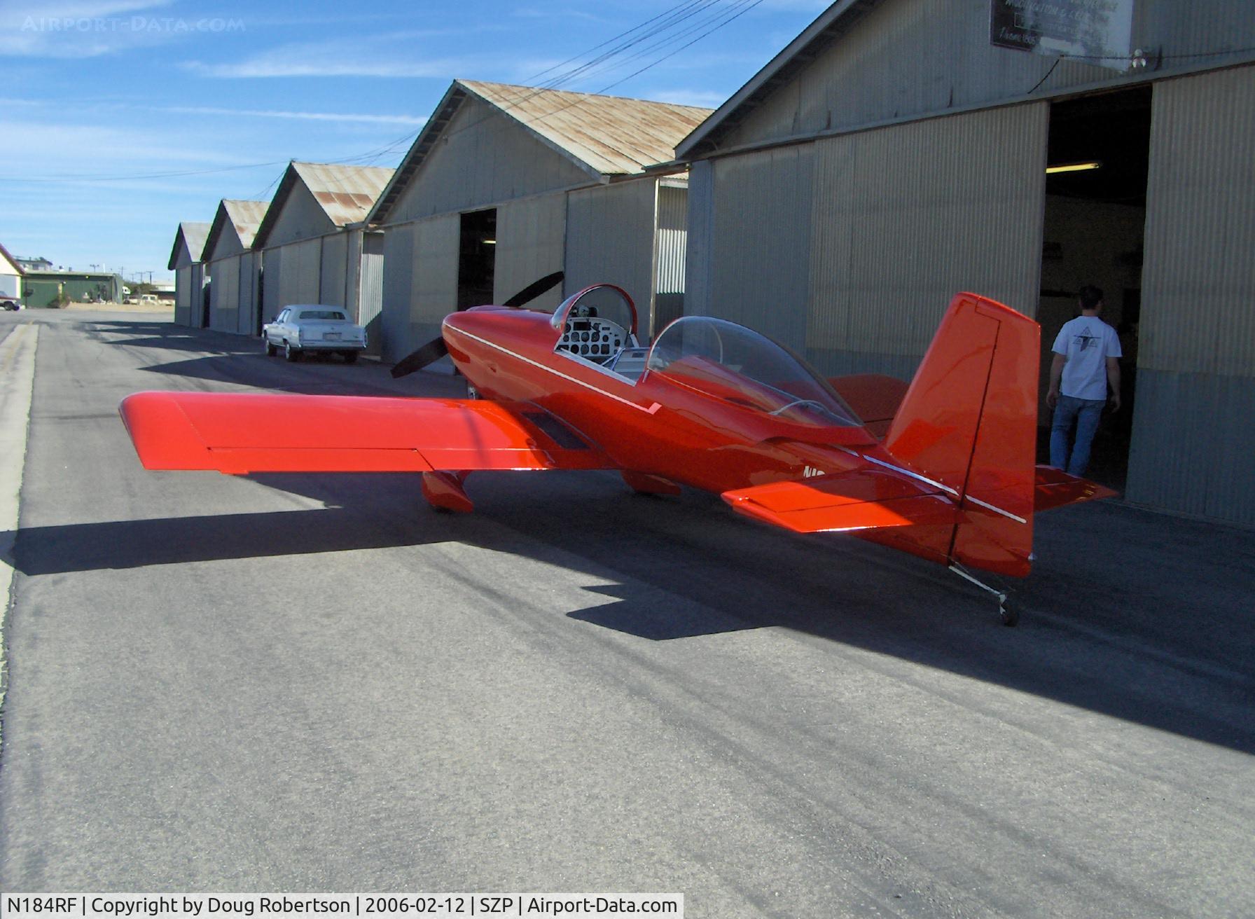 N184RF, 2003 Vans RV-8 C/N 80122, 2003 Findly VAN'S RV-8, Lycoming IO-360