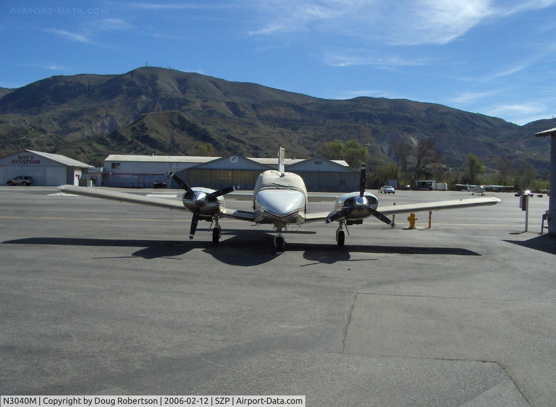 N3040M, 1979 Piper PA-34-200T Seneca II C/N 34-7970105, 1979 Piper PA-34-200T SENECA II, two Continental TSIO-360-E 200 Hp, turbocharged and counter-rotating props