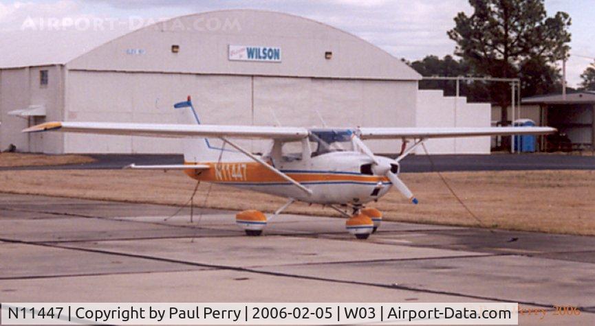 N11447, 1973 Cessna 150L C/N 15075429, Here at home in Wilson, NC