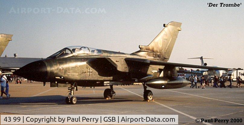 43 99, Panavia Tornado IDS C/N 256/GS066/4099, One of the Luftwaffe's Tornados that was resident at Cannon AFB