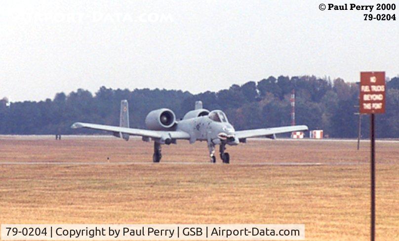 79-0204, 1979 Fairchild Republic A-10C Thunderbolt II C/N A10-0468, Taxiing around at Seymour Johnson
