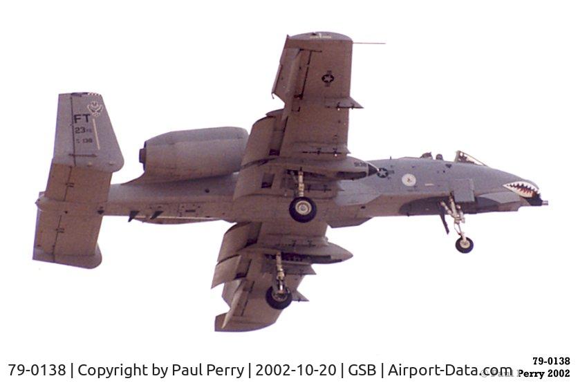 79-0138, 1979 Fairchild Republic A-10A Thunderbolt II C/N A10-0402, Warthogs can get even slower than usual