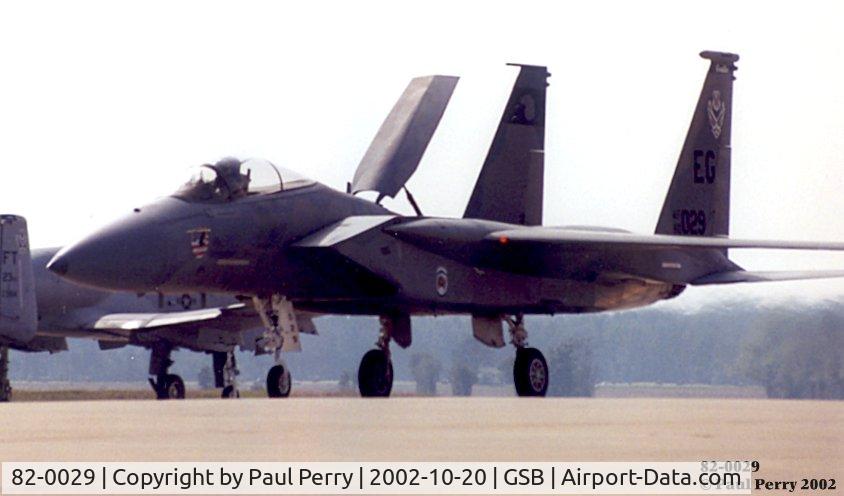 82-0029, 1981 McDonnell Douglas F-15C Eagle C/N 0844/C260, One of the Eglin Gorillas running the Demo (West Coast F-15 Team)