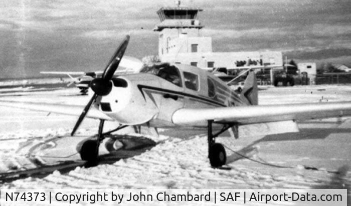 N74373, 1947 Bellanca 14-13-2 Cruisair Senior C/N 1476, In Santa Fe, NM, Feb 1968 while returning to West Virginia from a trip to Calif and Guymas Mexico.