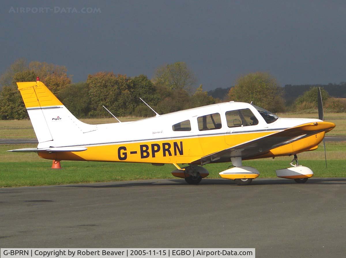 G-BPRN, 1980 Piper PA-28-161 Cherokee Warrior II C/N 28-8116109, Piper PA-28-161 Warrior II (Halfpenny Green)