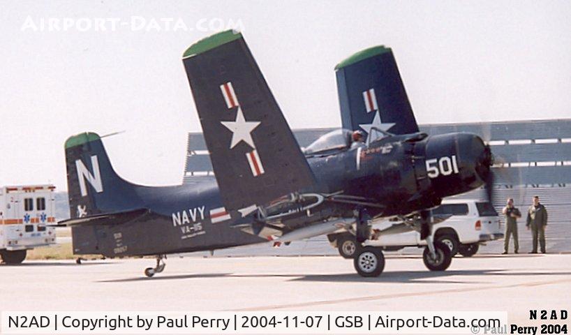 N2AD, 1947 Douglas AD-1 Skyraider C/N 09257/2085, Very sharp looking Spad, even with kill marks