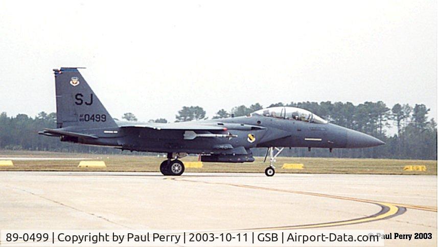 89-0499, 1989 McDonnell Douglas F-15E Strike Eagle C/N 1146/E121, Loaded with only training AIM-9Ms, ready to demo