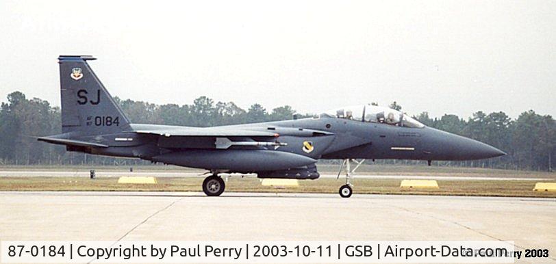 87-0184, 1987 McDonnell Douglas F-15E Strike Eagle C/N 1049/E024, Great profile of the best strike aircraft in the world