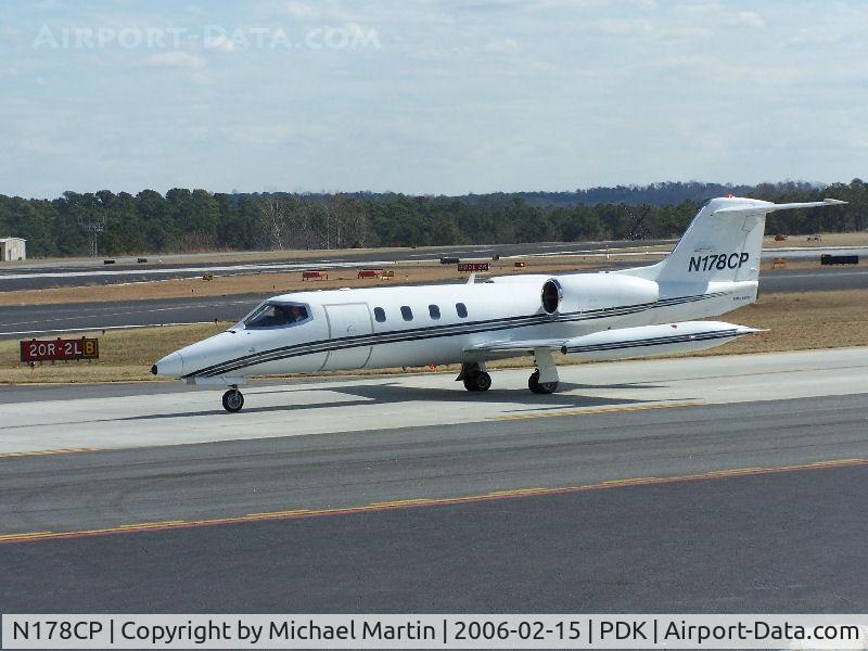 N178CP, 1975 Gates Learjet 35 C/N 005, Taxing back from flight