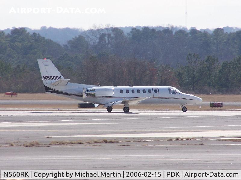 N560RK, 1997 Cessna 560 Citation Ultra C/N 560-0407, Landing PDK on 20L