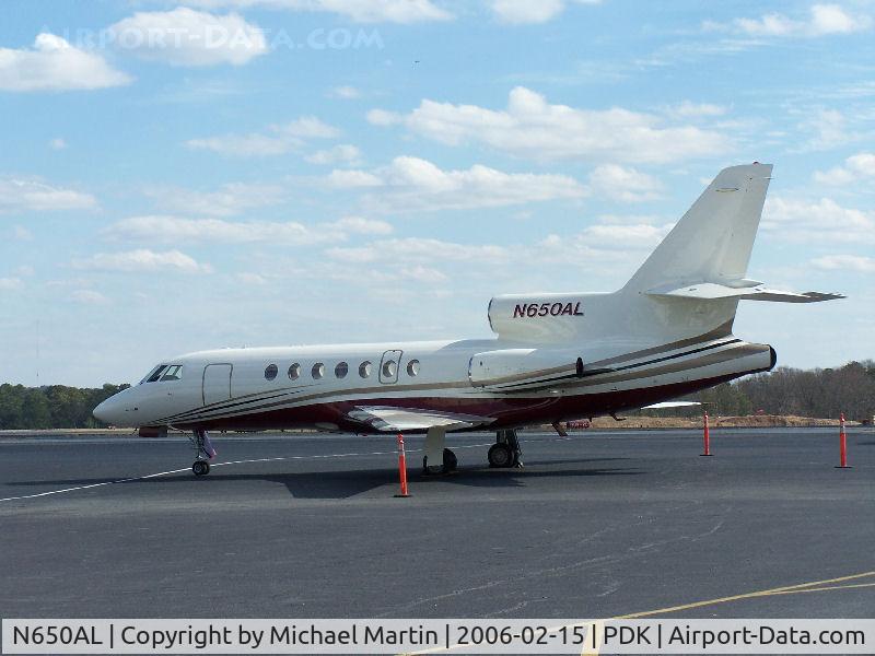 N650AL, 1981 Dassault Falcon 50 C/N 49, Tied down @ Mercury Air Center