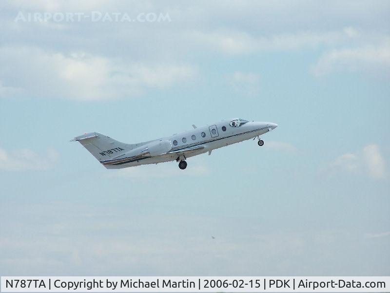 N787TA, Raytheon Aircraft Company 400A C/N RK-260, Departing PDK - Starting to rotate gear.