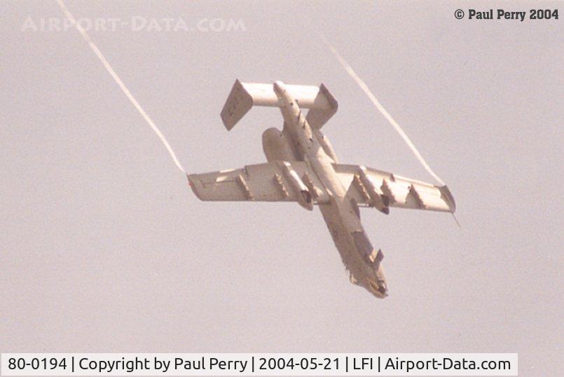 80-0194, 1980 Fairchild Republic A-10C Thunderbolt II C/N A10-0544, Close Air Support at its finest, The A-10 Warthog!
