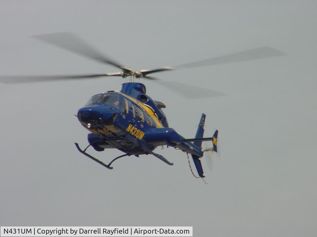 N431UM, Bell 430 C/N 49040, Helicopter landing site near Roanoke Memorial Hospital