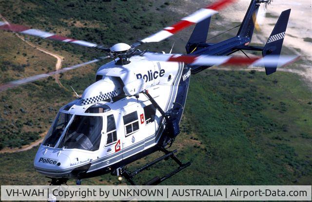 VH-WAH, 1990 MBB-Kawasaki BK-117B-1 C/N 1051, VH-WAH ON PATROL