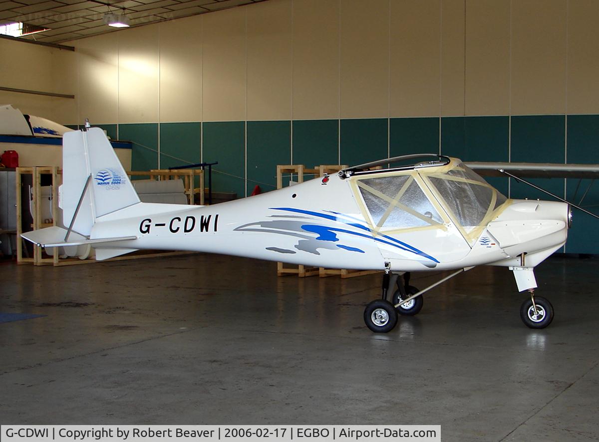 G-CDWI, 2006 Comco Ikarus C42 FB80 C/N 0601-6783, Ikarus C42-FB80 (Halfpenny Green) Under construction in the Aerosport hangar