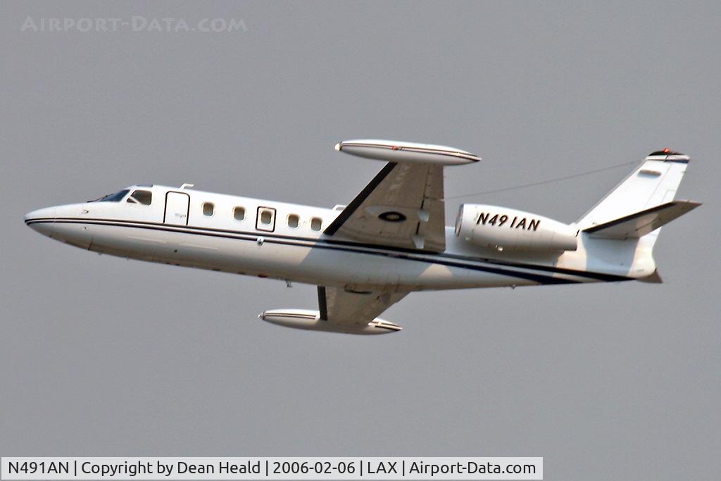 N491AN, 1983 Israel Aircraft Industries 1124 C/N 393, Departing South Complex on a smokey day.