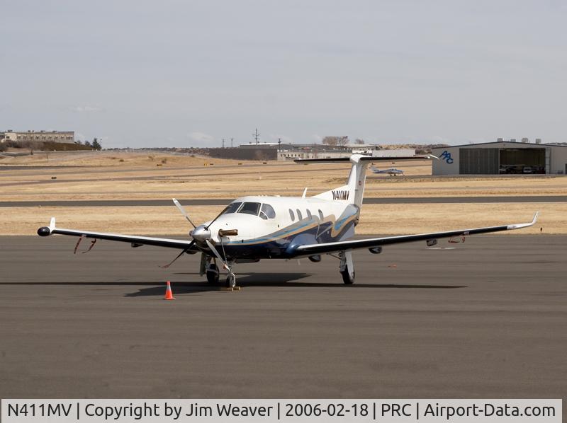 N411MV, 2000 Pilatus PC-12/45 C/N 344, Shot at Prescott, AZ