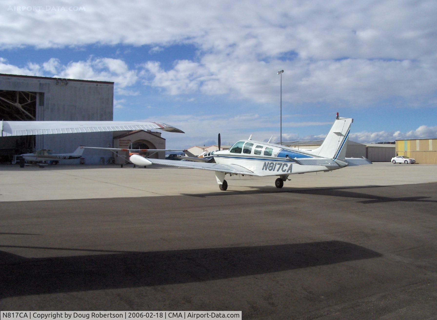 N817CA, 1980 Beech A36 Bonanza 36 C/N E-1724, 1980 Beech A36 BONANZA, Continental IO-520-BA 285 Hp