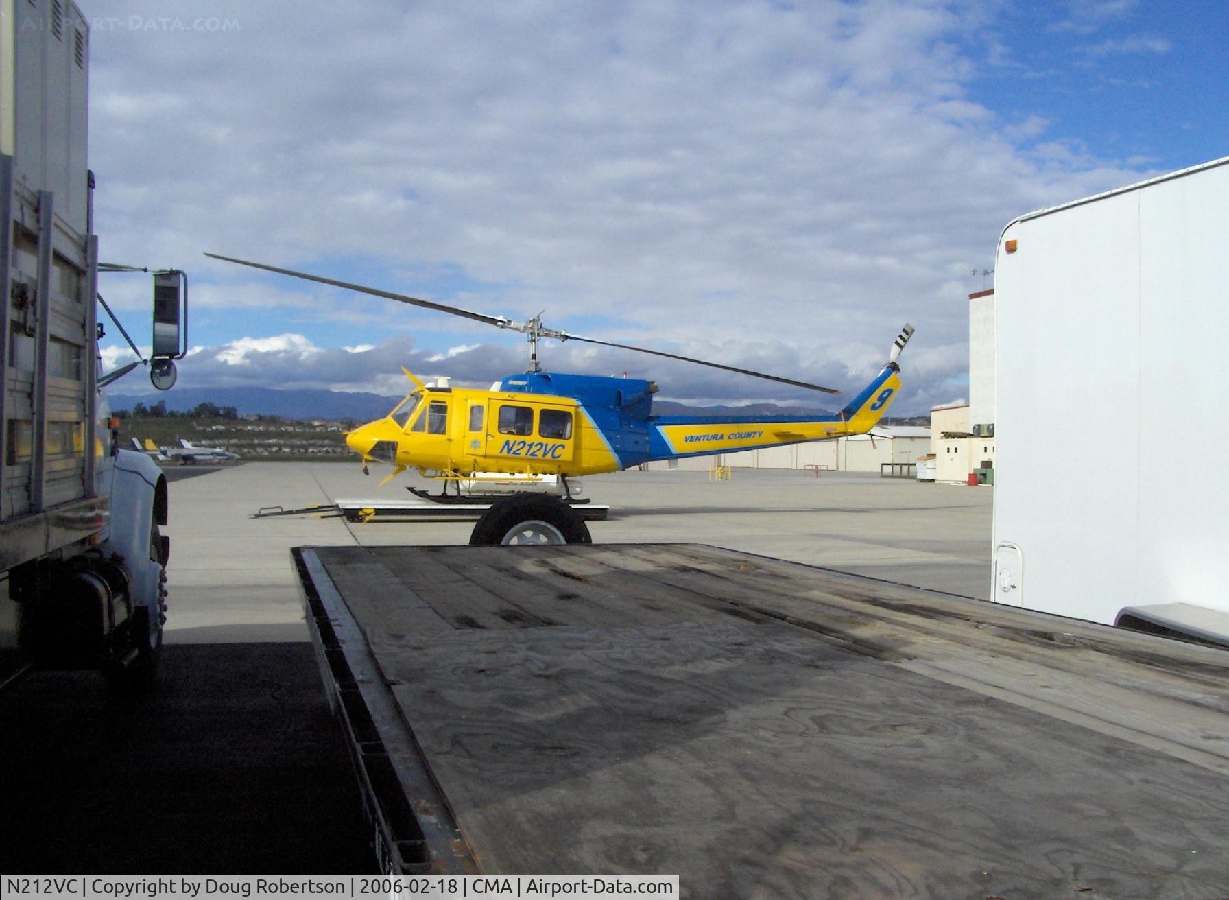N212VC, 1975 Bell 212 C/N 30693, 1975 Bell 212 TWIN TWO-TWELVE, P&W (Canada) PT6T-3 Twin Pac coupled free-turbine turboshaft 1,800 shp, Ventura County Sheriff's Dept. #9