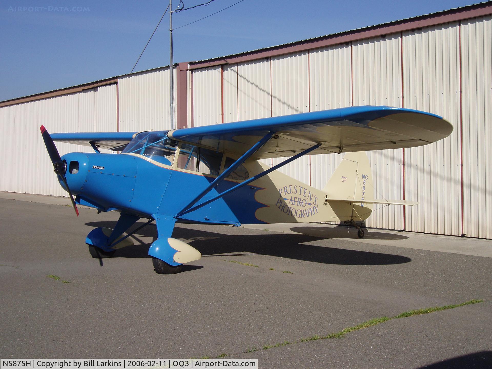 N5875H, 1949 Piper PA-16 Clipper C/N 16-493, Eric Presten's Piper with new prop.