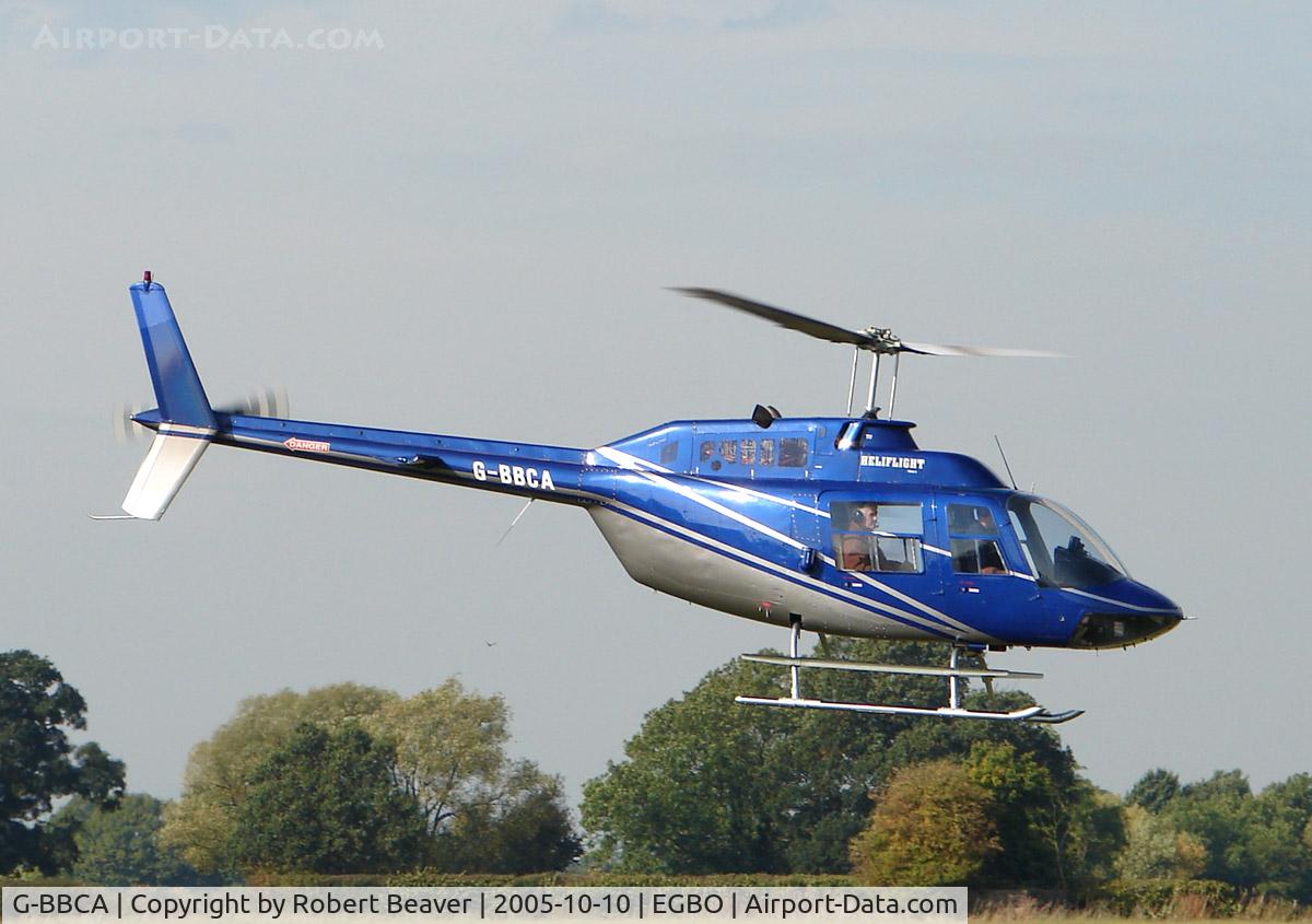 G-BBCA, 1973 Bell 206B JetRanger II C/N 1101, Bell 206B Jet Ranger 2 taken at Wolverhampton (Halfpenny Green)owned by Heliflight UK