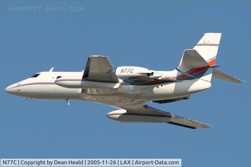 N77C, 1979 Lockheed L-1329-25 Jetstar II C/N 5232, It was a nice surprise to see this Lockheed 1329-25 JETSTAR II departing RWY 25R on this November morning.