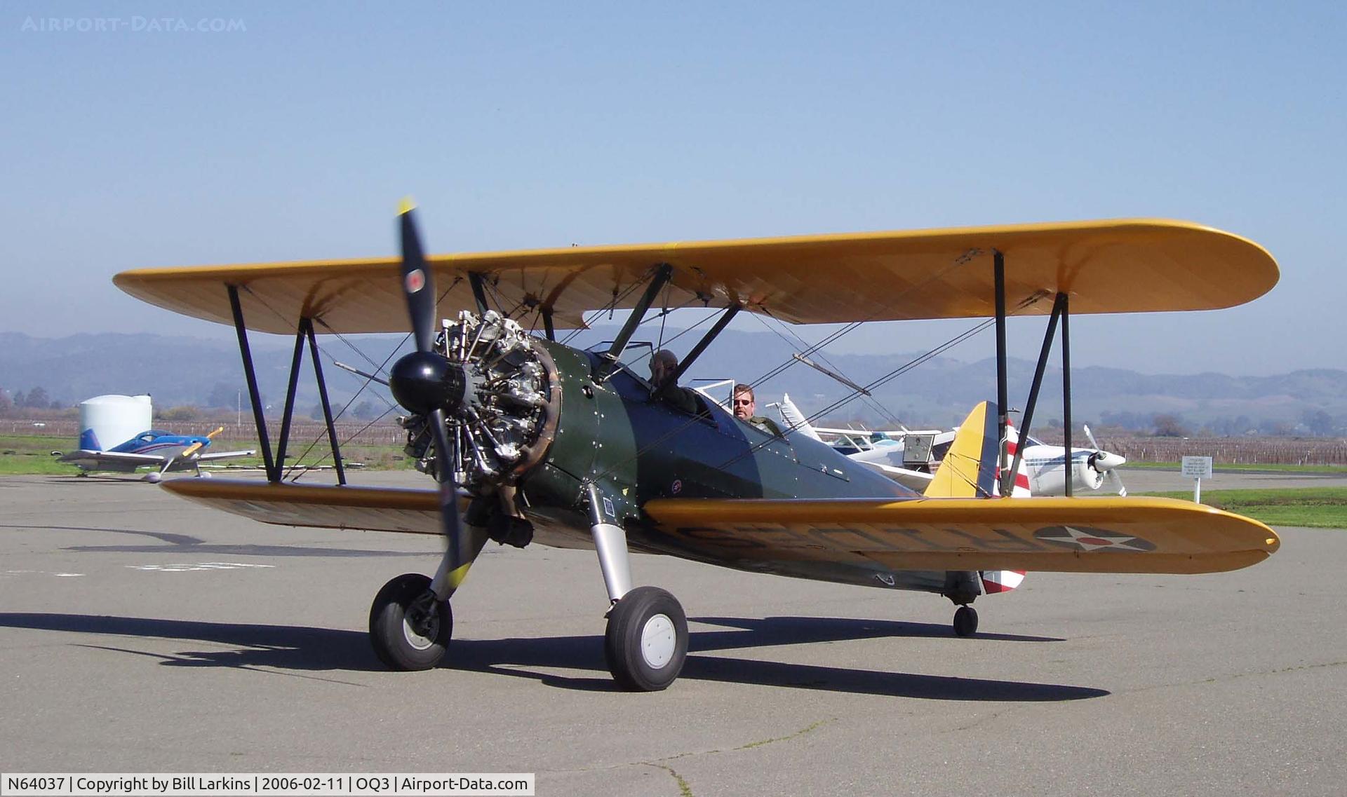 N64037, 1942 Boeing B75N1 C/N 75-6828, Built as Navy N2S-3, BuNo 07224.