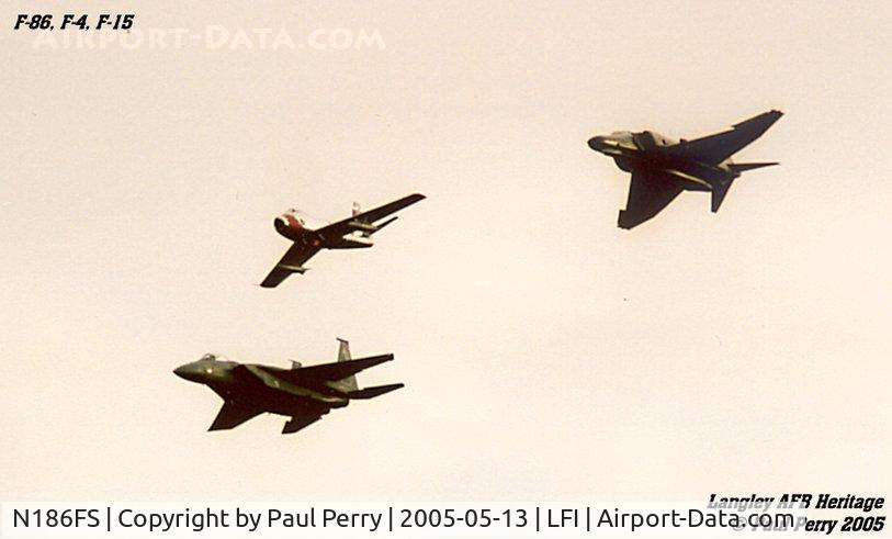 N186FS, 1956 Canadair CL-13B Sabre 6 C/N 1461, Three eras of Fighters on Friday, near dusk