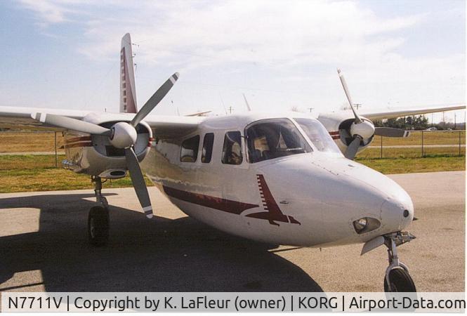 N7711V, 1952 Aero Commander 520 C/N 520-19, On ramp at KORG