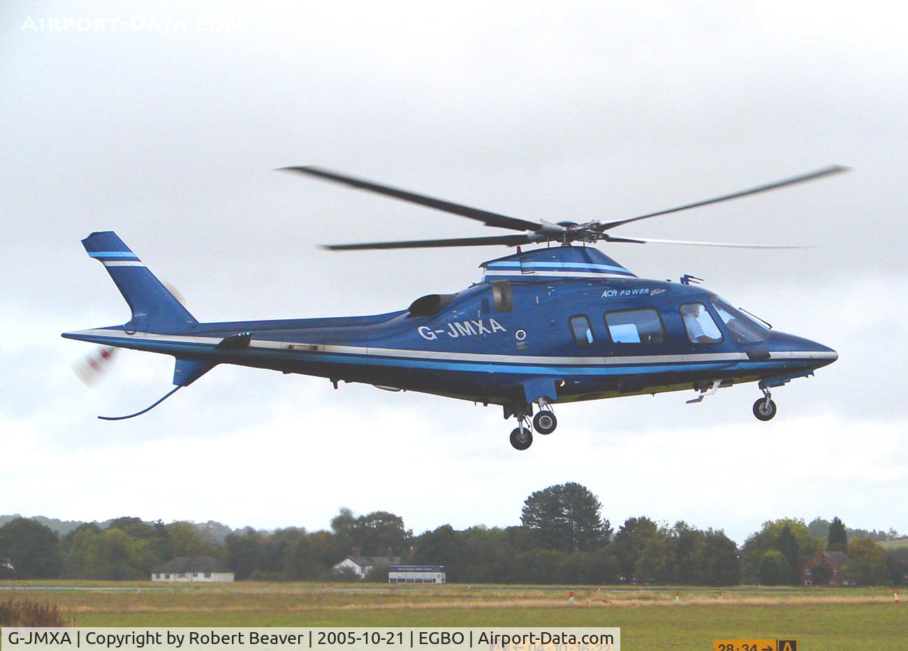 G-JMXA, 2002 Agusta A-109E Power C/N 11156, Agusta A.109E Power.A rotor's running stop for fuel.