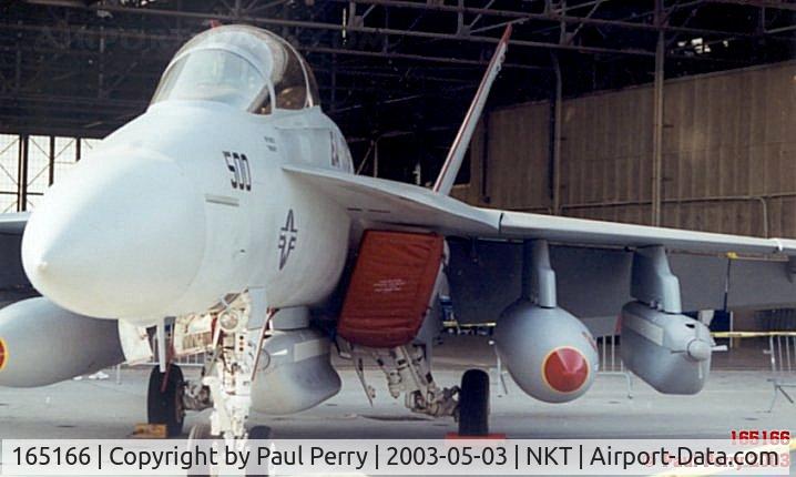 165166, 1996 Boeing F/A-18F Super Hornet C/N 1313/F001, Close up of the Growler, the EA-6B replacement